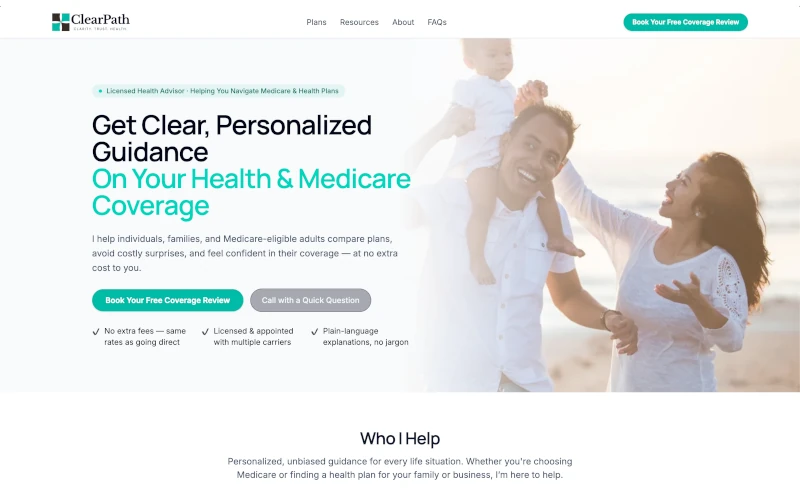 Health Advisor website demo preview